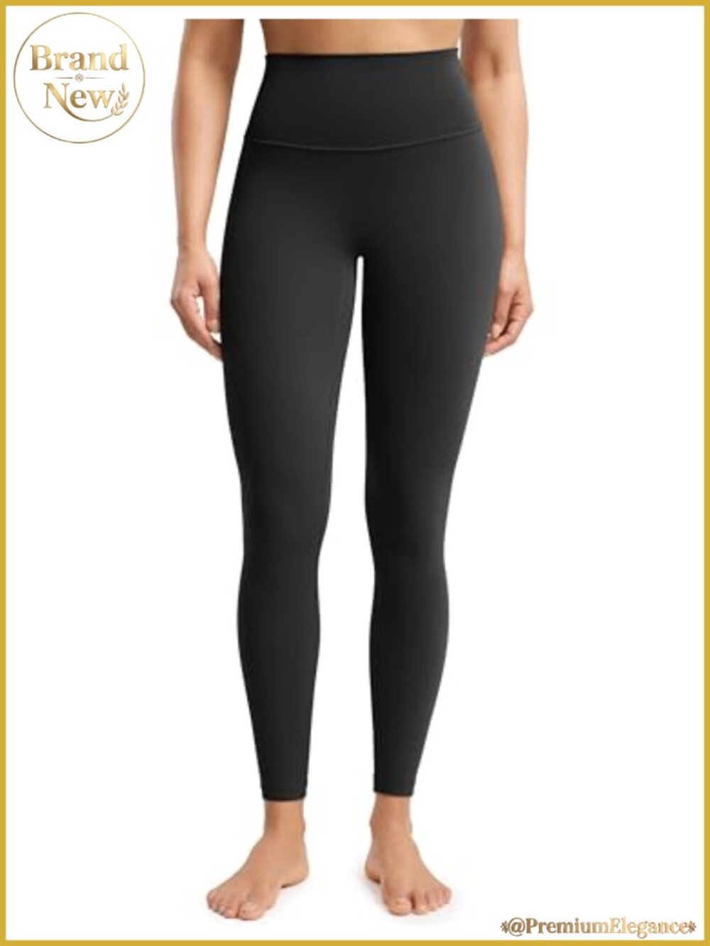 High Waisted No Front Seam Workout Leggings 25" 28" Yoga Pants